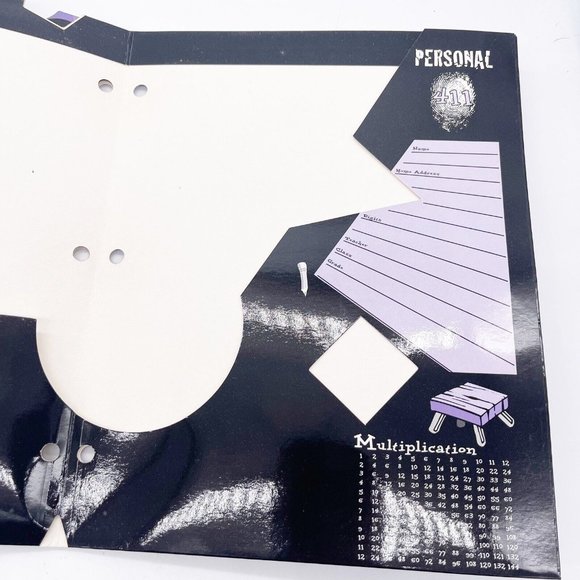 Elmer’s Brain Stuff  Vintage 1996 Pocket Mania Gismo Fold Out Folder Crazy Shape - Picture 5 of 12